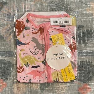 Little Sleepies Pink Jurassic Zippy